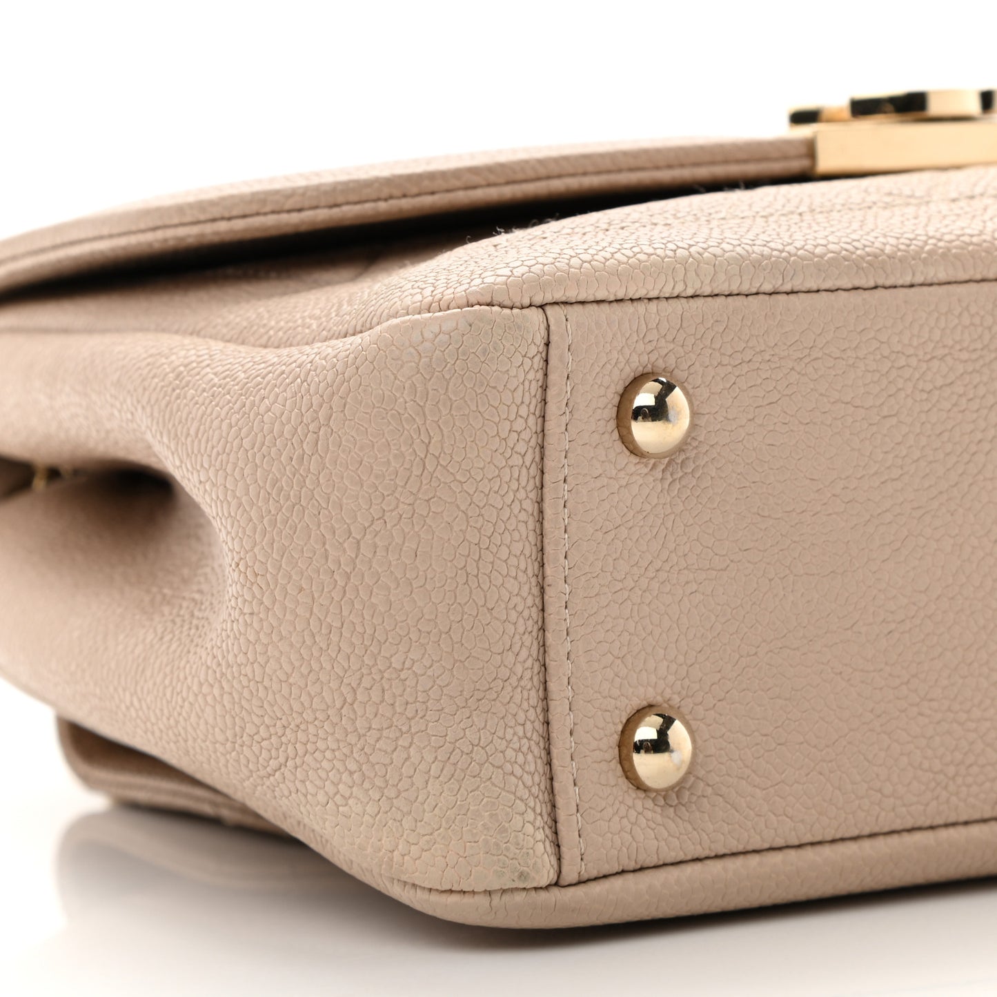 Caviar Small Flap Light Beige