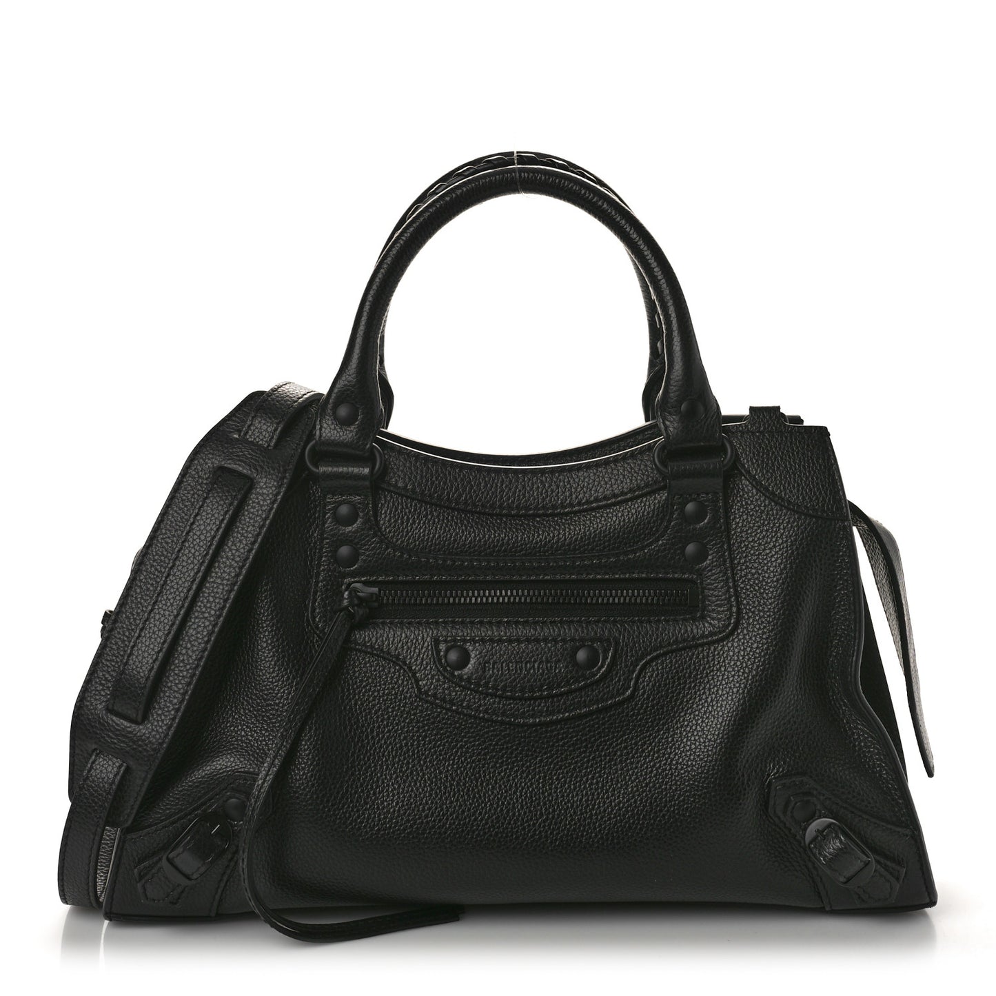 Grained Calfskin Neo Classic Black Hardware S City Black