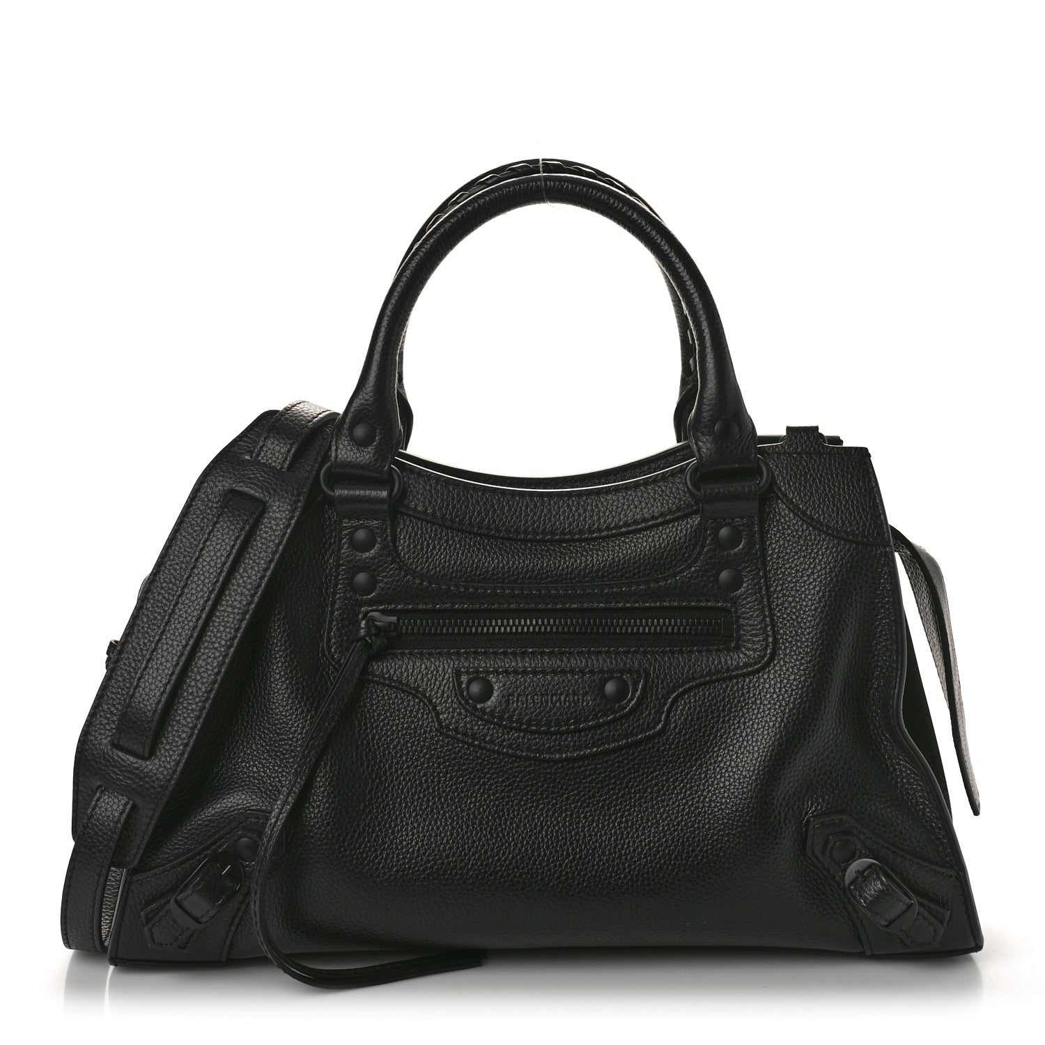 Balenciaga Grained Calfskin Neo Classic Black Hardware S City Black 1 of 10