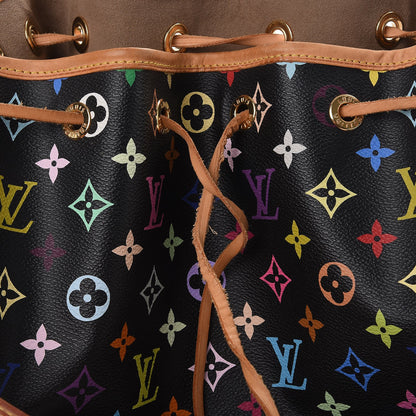 Louis Vuitton Monogram Multicolor Petit Noe Black 8 of 10