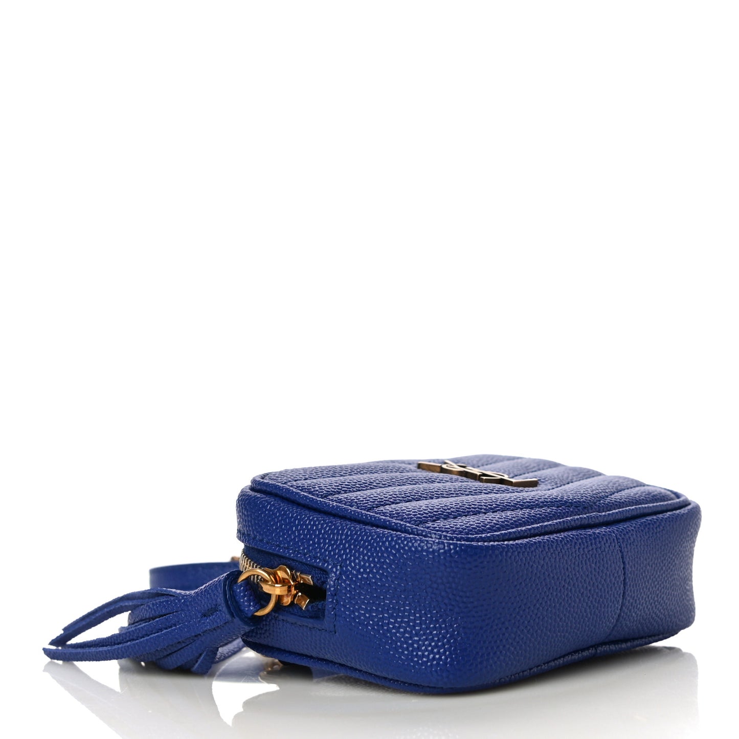 Grain De Poudre Matelasse Monogram Baby Lou Camera Bag Sapphire Blue