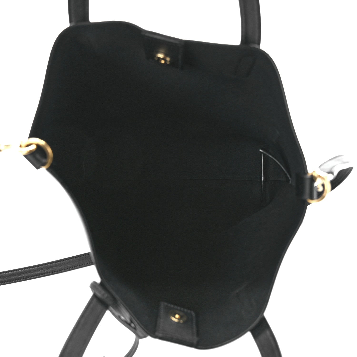 Saint Laurent Calfskin Toy Shopping Tote Black 5 of 12