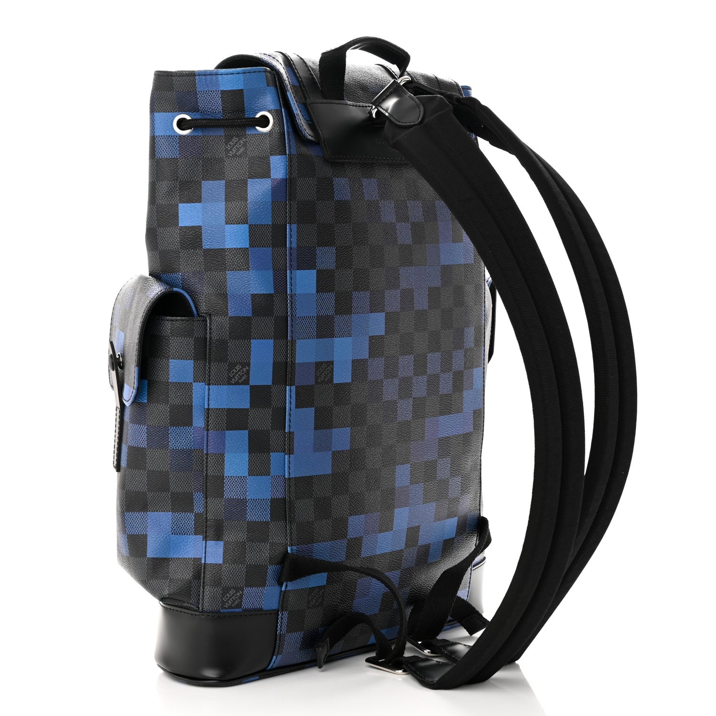 Louis Vuitton Damier Graphite Pixel Christopher PM Backpack Blue 1328167 – FASHIONPHILE