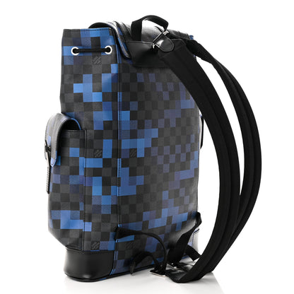Louis Vuitton Damier Graphite Pixel Christopher PM Backpack Blue 1328167 – FASHIONPHILE