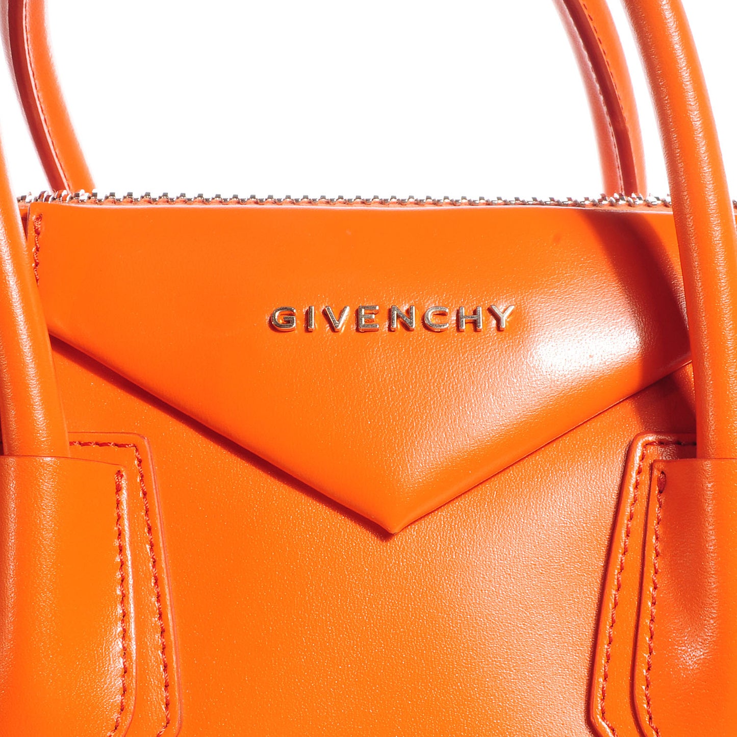 Shiny Lord Leather Medium Antigona Orange