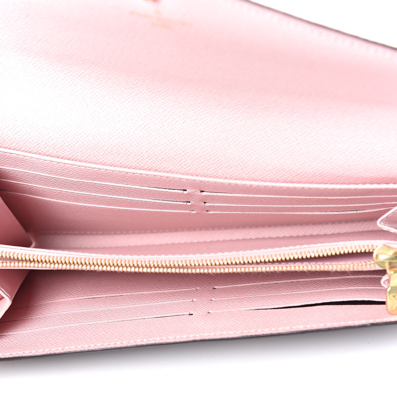 Louis Vuitton Damier Ebene Sarah Wallet NM Rose Ballerine 7 of 7