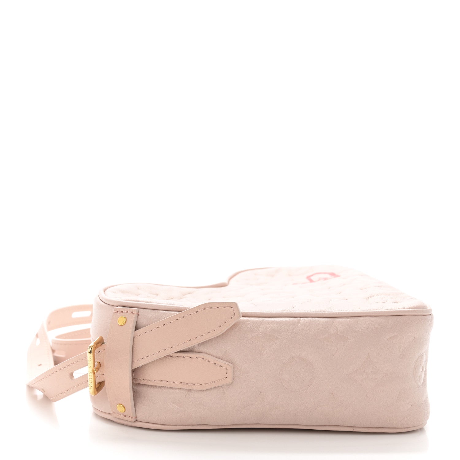 Louis Vuitton Lambskin Embossed Monogram Fall In Love Sac Coeur Light Pink 4 of 9