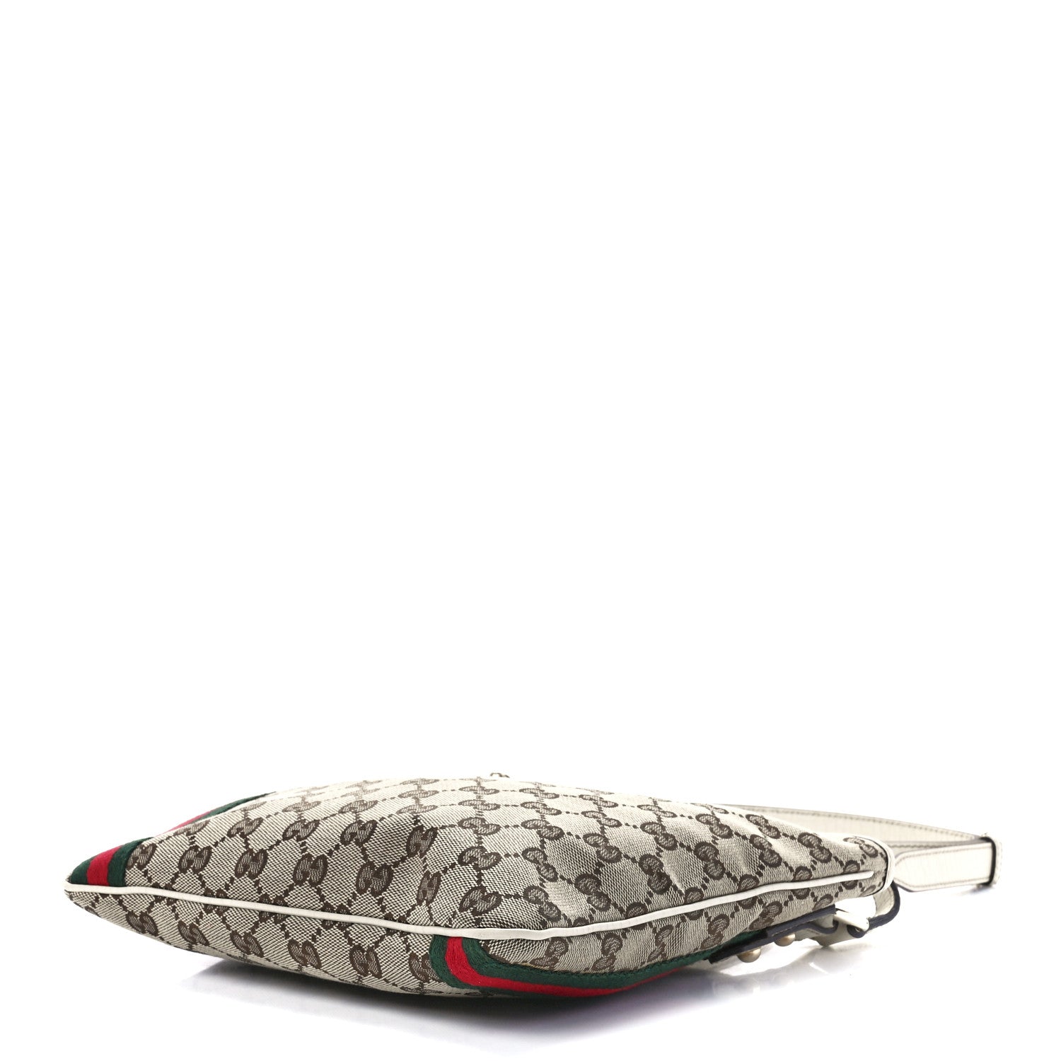 Gucci Monogram Web Jolicoeur Charms Messenger White 9 of 11