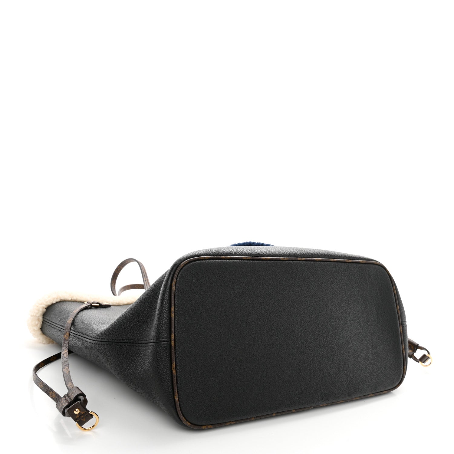 Louis Vuitton Calfskin Monogram Teddy Neverfull MM Black 4 of 11