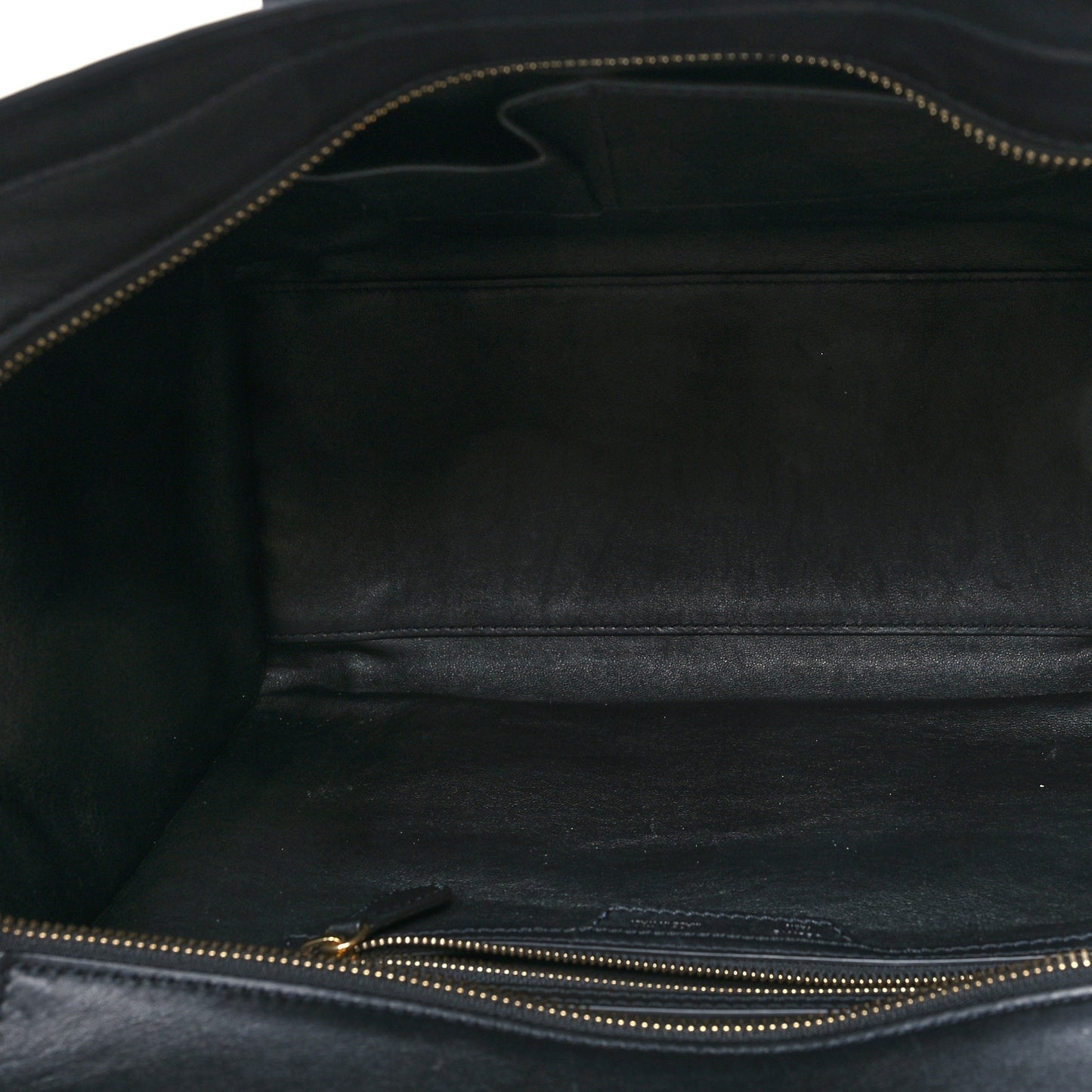 Smooth Calfskin Shoulder Luggage Black