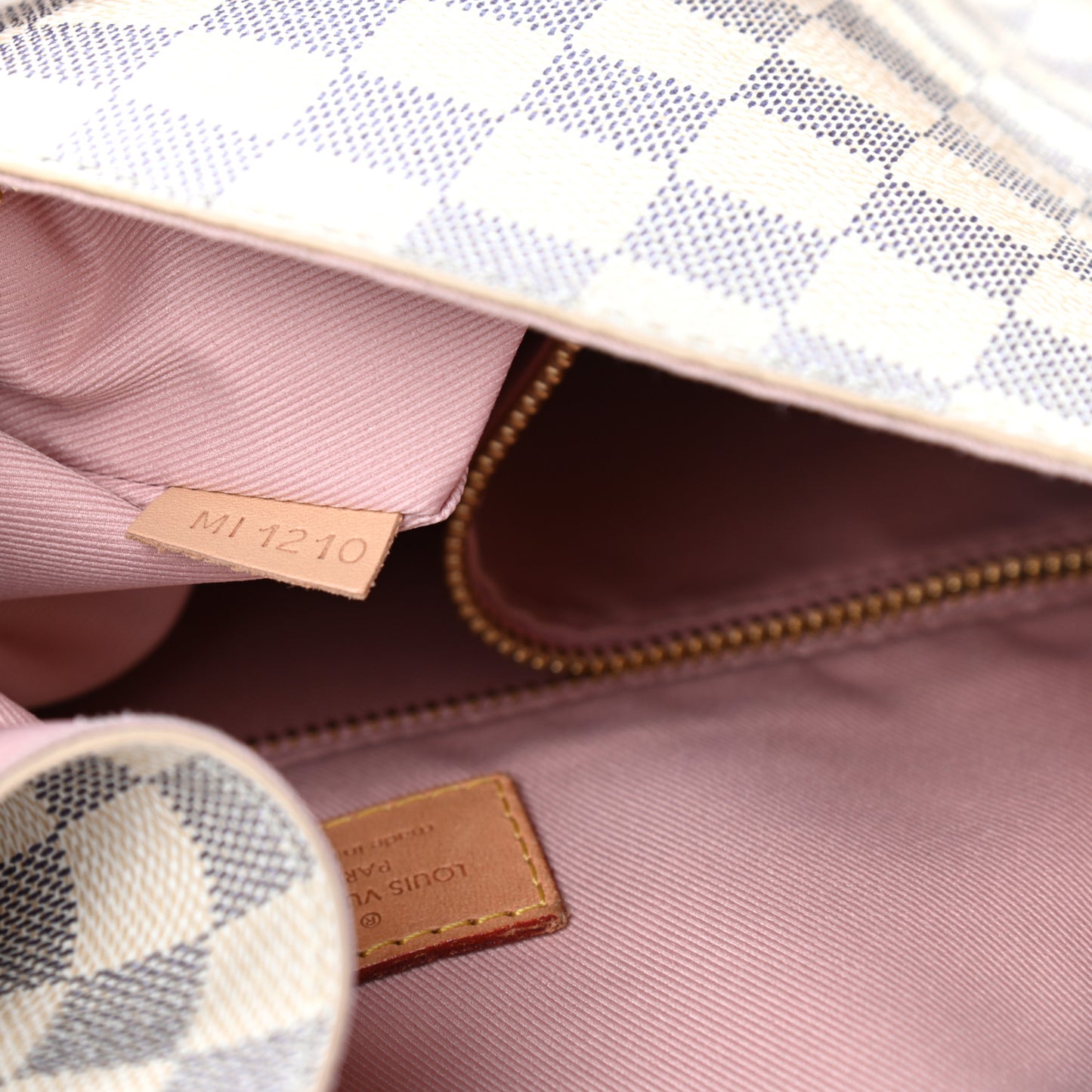 Damier Azur Graceful MM Rose Ballerine
