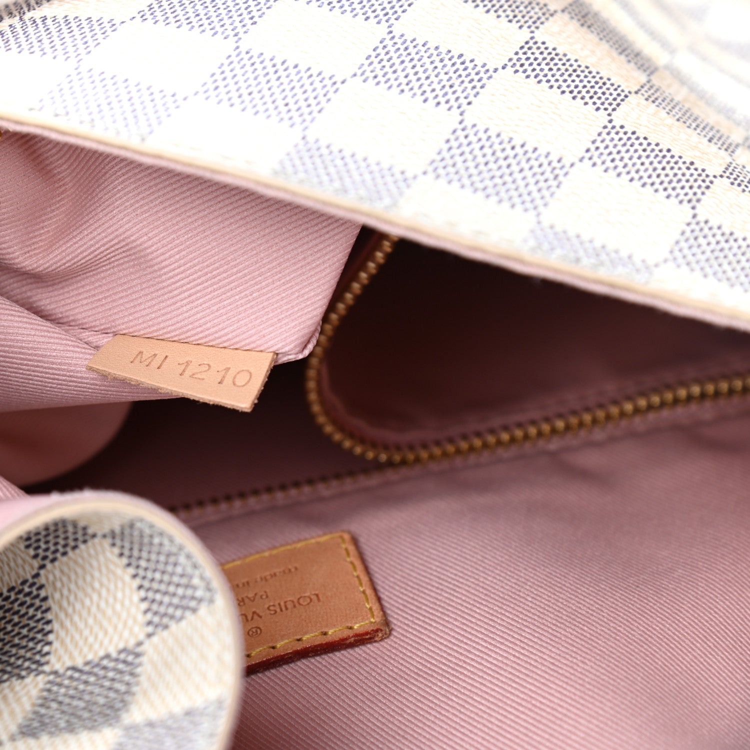 Louis Vuitton Damier Azur Graceful MM Rose Ballerine 7 of 10