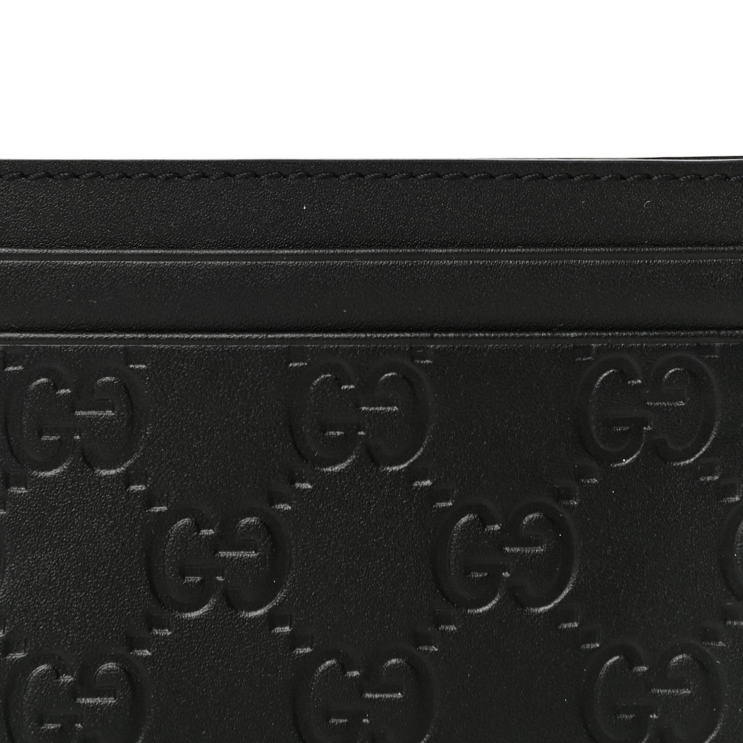 Guccissima Card Holder Black