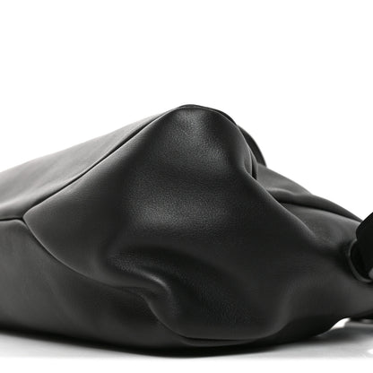 Prada Soft Calfskin Large Aimee Shoulder Bag Black 8 of 8