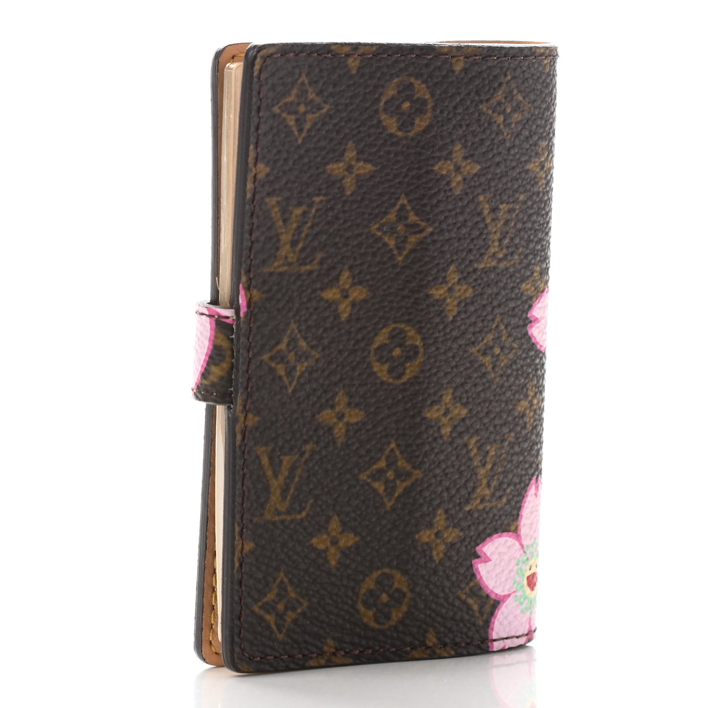 Monogram Cherry Blossom Carnet de Bal Mini Agenda Cover Brown