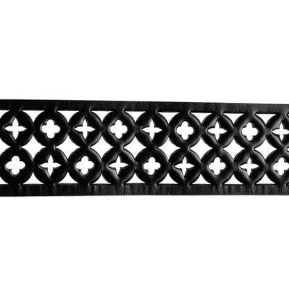 Louis Vuitton Calfskin Perforated Laser Cut Belt 80 32 Black 3 of 5