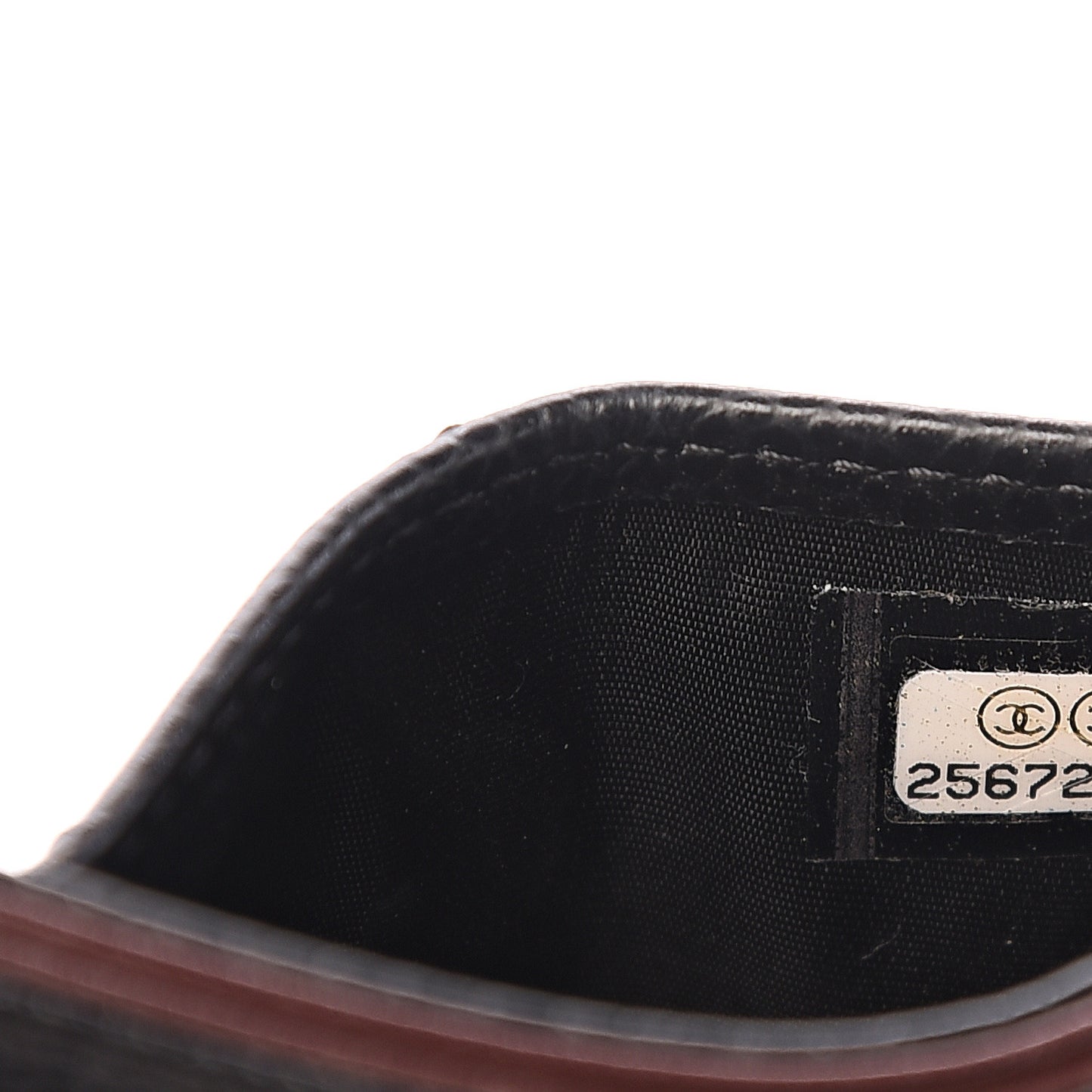 Caviar Quilted Card Holder Black