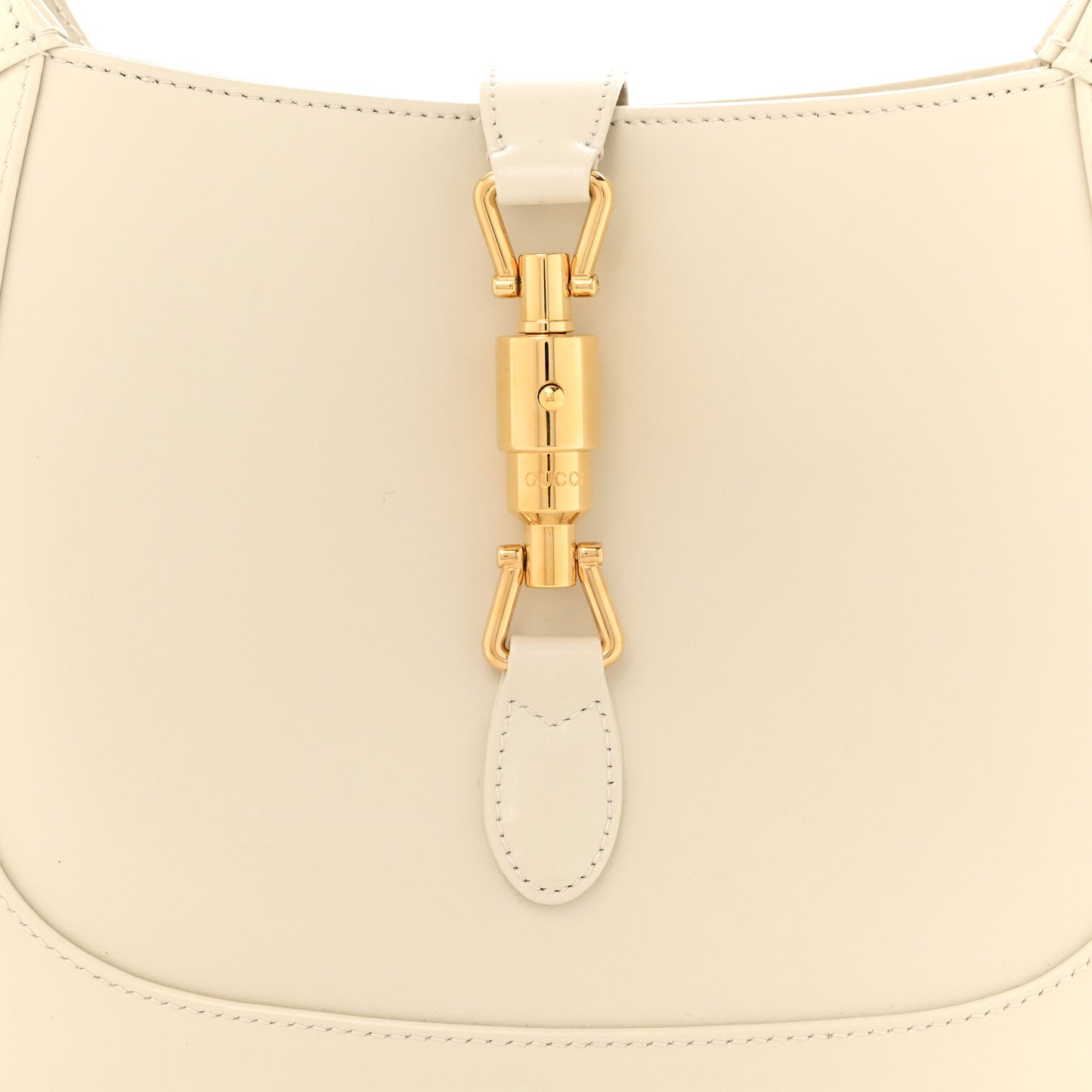 Boarded Dyana Lux Calfskin Small Jackie 1961 Hobo Mystic White