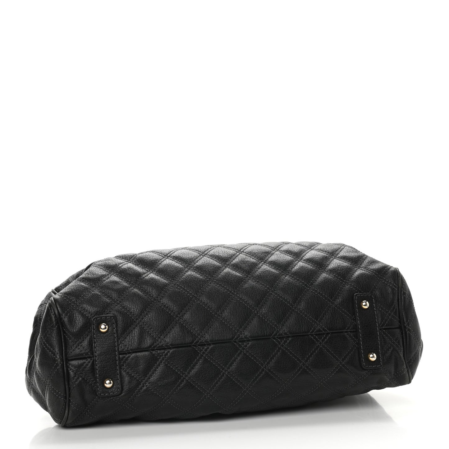 Calfskin Quilted Stam Black