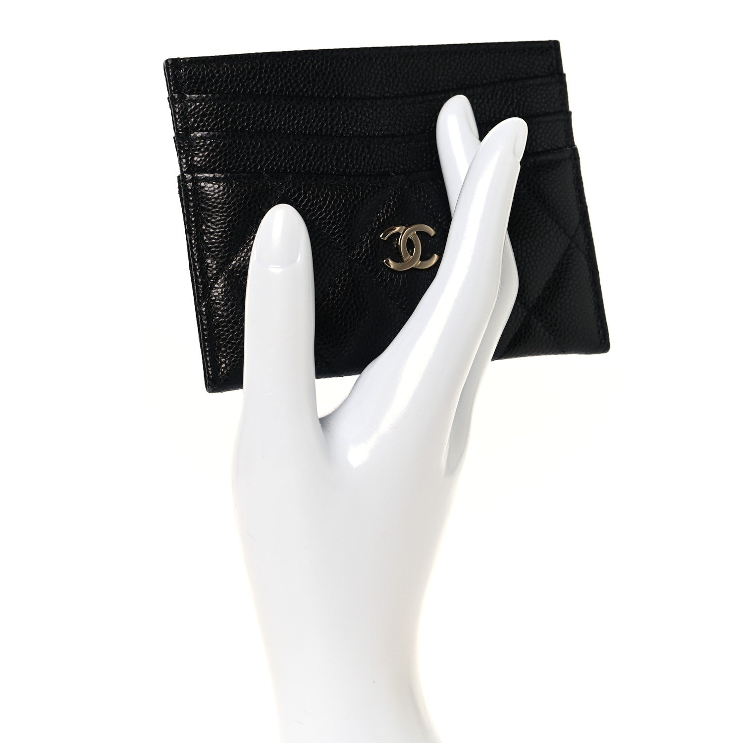 Chanel Caviar Quilted Multi Card Holder Black 2 of 9
