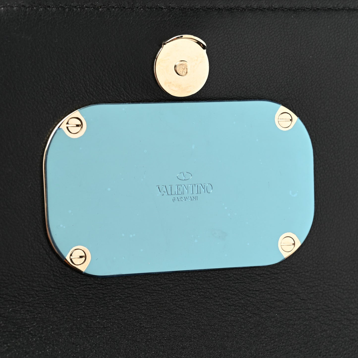 Calfskin VCase Chain Wallet Rose Cannelle