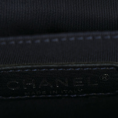 Chanel Denim Chevron Quilted Medium Boy Flap Blue 7 of 14