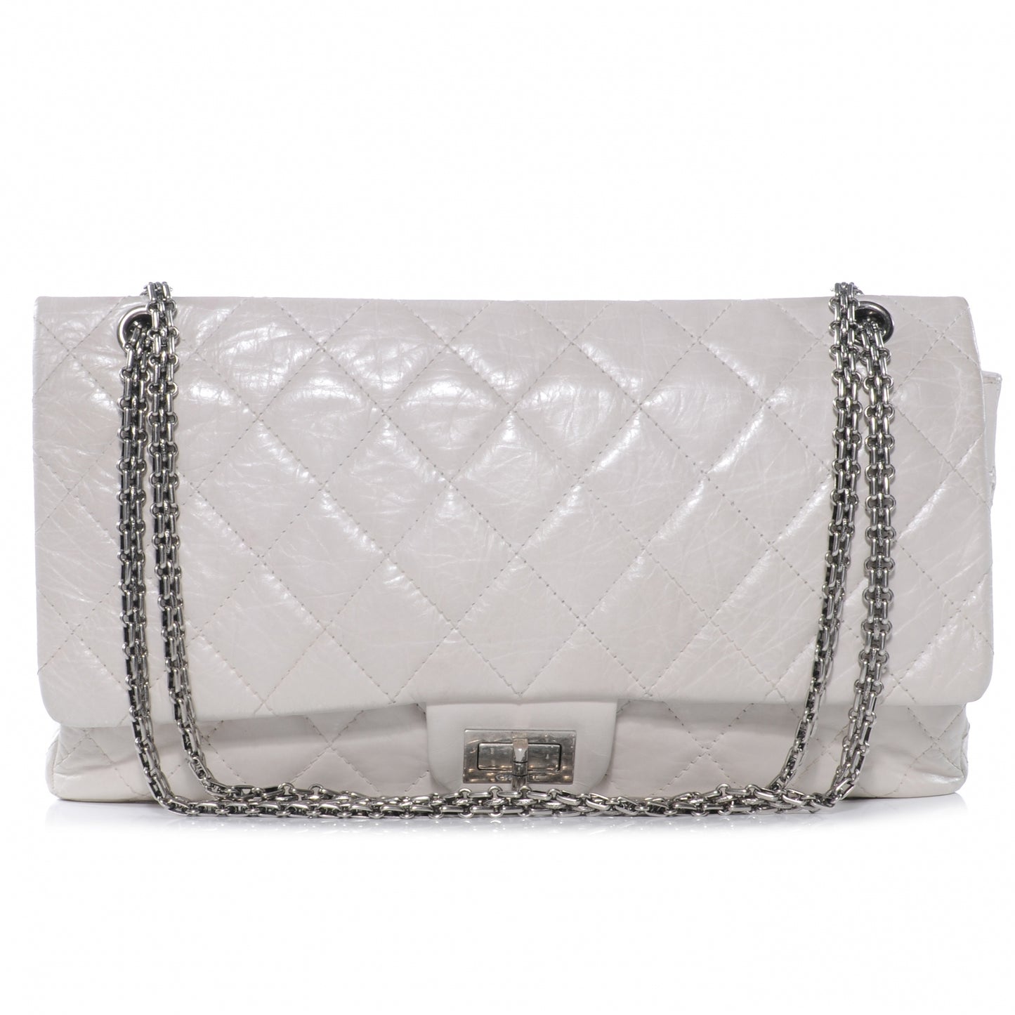 Aged Calfskin 50th Anniversary 2.55 Reissue 228 White