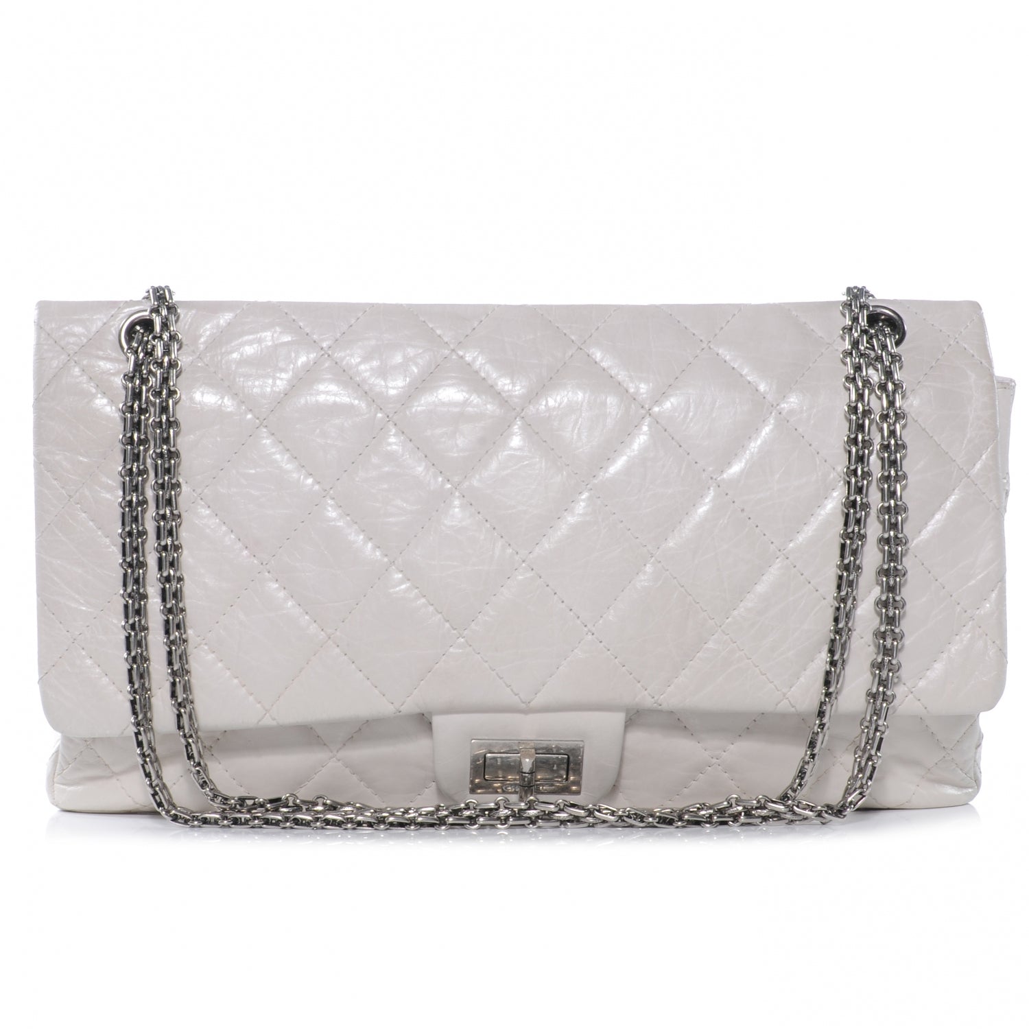 Chanel Aged Calfskin 50th Anniversary 2.55 Reissue 228 White 1 of 7
