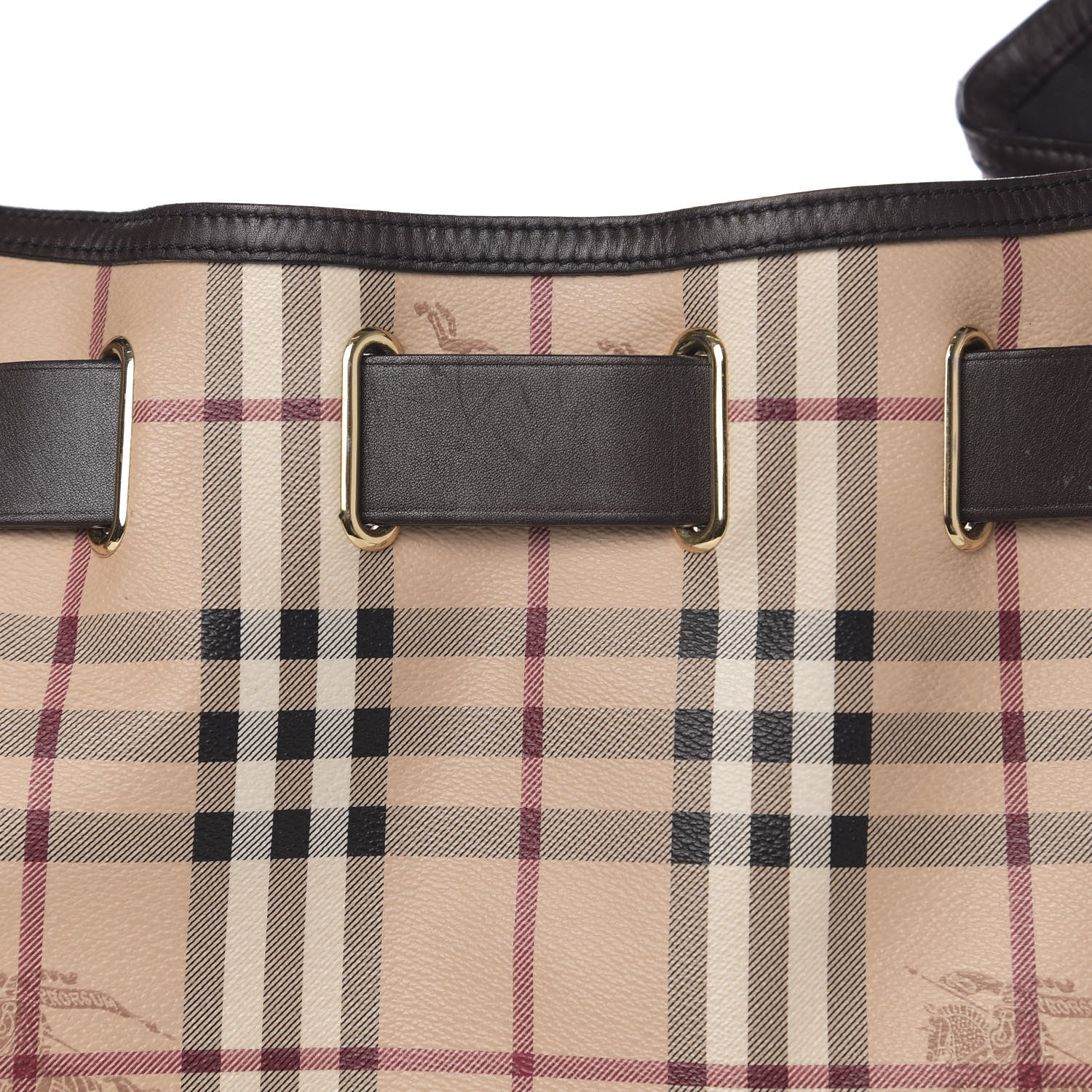 Burberry Haymarket Check Medium Walden Belted Hobo Chocolate 8 of 12