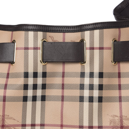 Burberry Haymarket Check Medium Walden Belted Hobo Chocolate 8 of 12