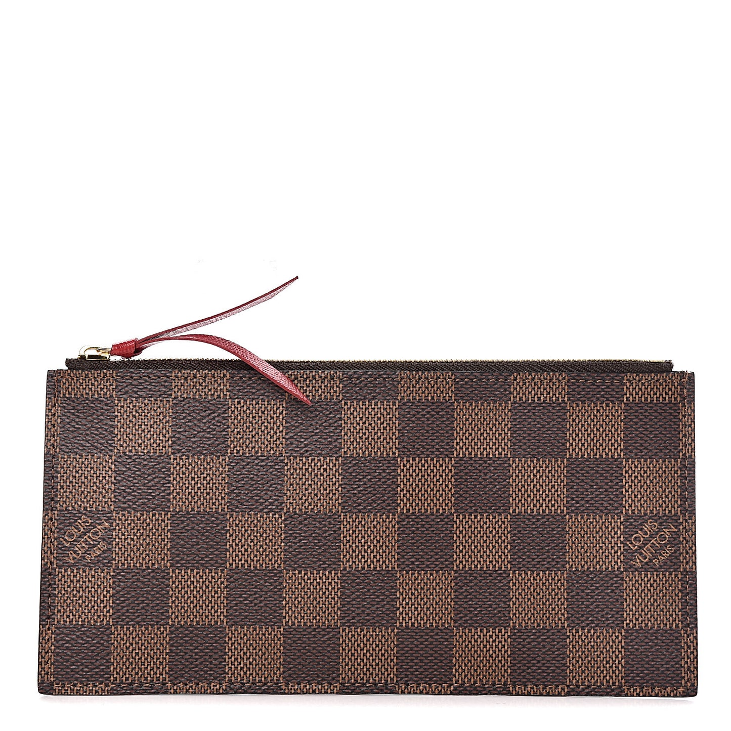 Damier Ebene Felicie Chain Wallet Zippered Insert