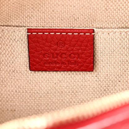 Gucci Pebbled Calfskin Small Soho Disco Bag Vibrant Red 6 of 10