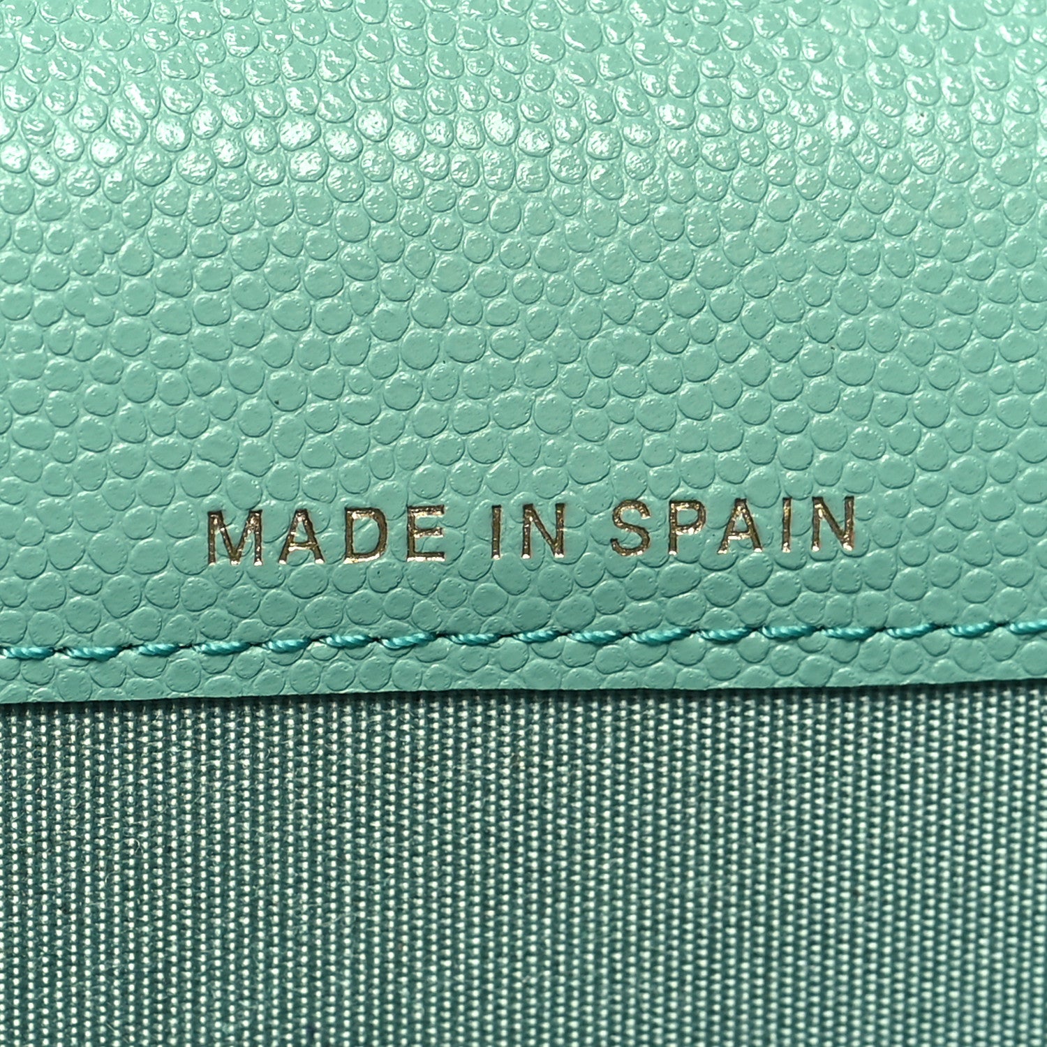 Chanel Caviar Pearl Quilted Coco Candy Flap Card Holder Turquoise 7 of 10