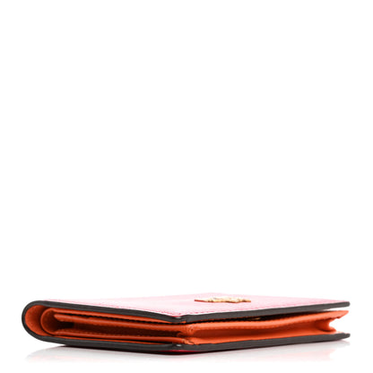 MCM Saffiano Wallet Pink Orange 4 of 12