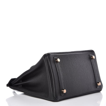 Hermes Togo Birkin 25 Black 5 of 33