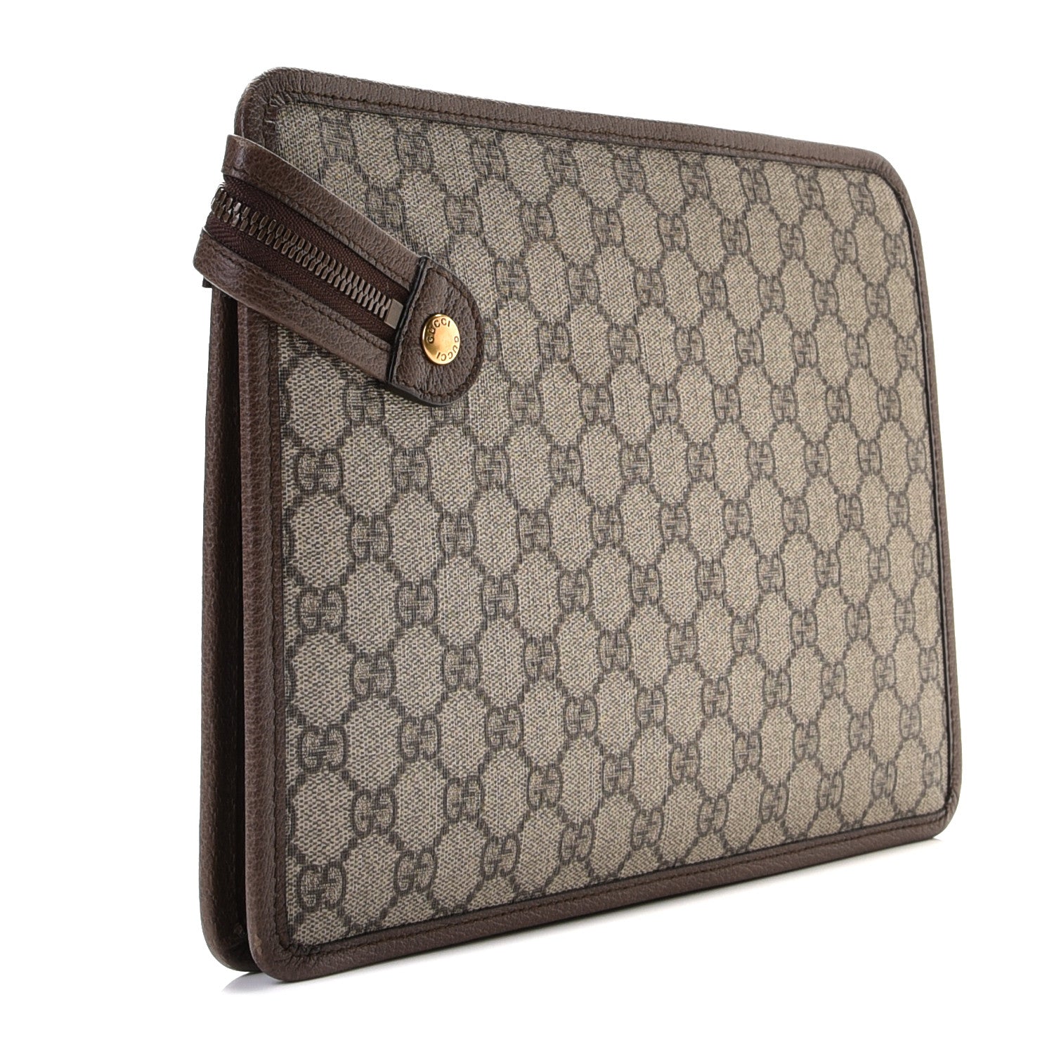 Gucci GG Supreme Monogram Web Small Ophidia Documents Holder Beige New Acero 3 of 10