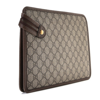 Gucci GG Supreme Monogram Web Small Ophidia Documents Holder Beige New Acero 3 of 10