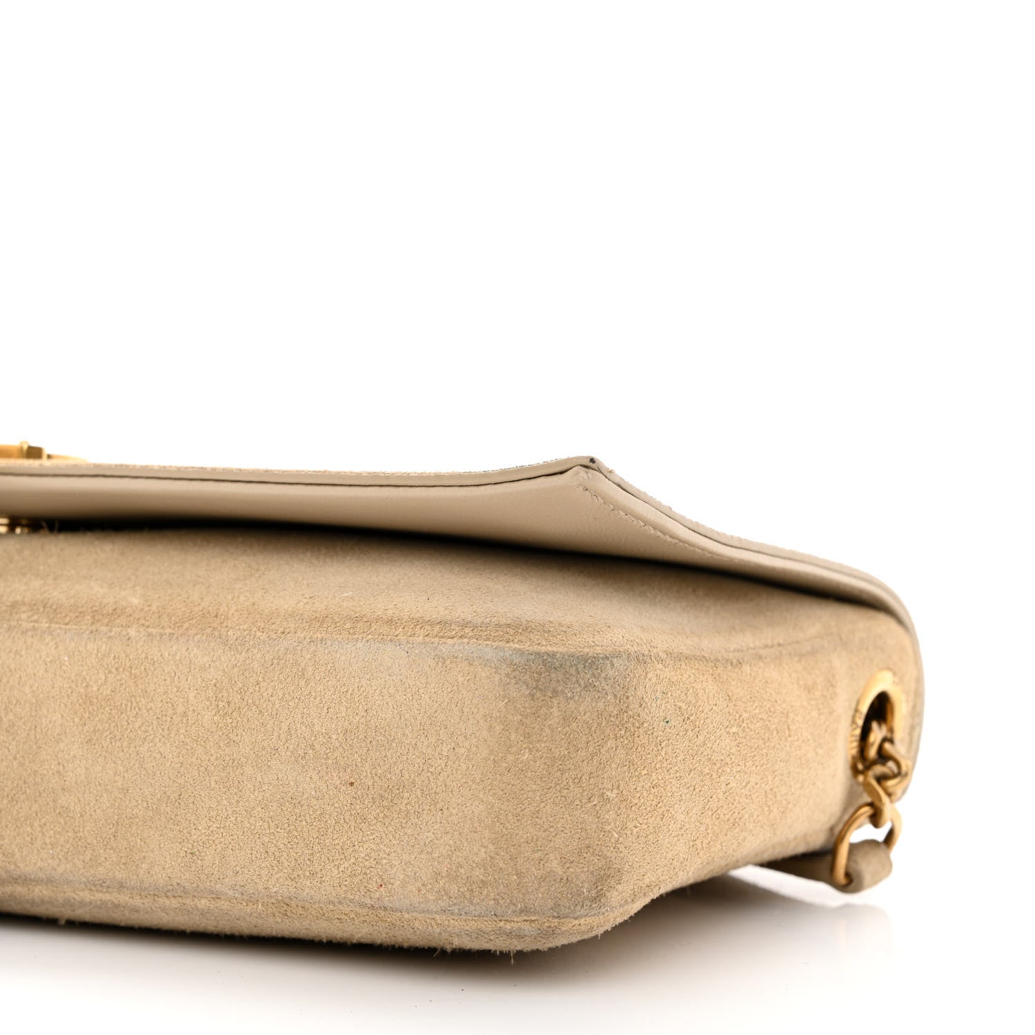 Saint Laurent Suede Monogram Tassel Kate 99 Beige 10 of 10