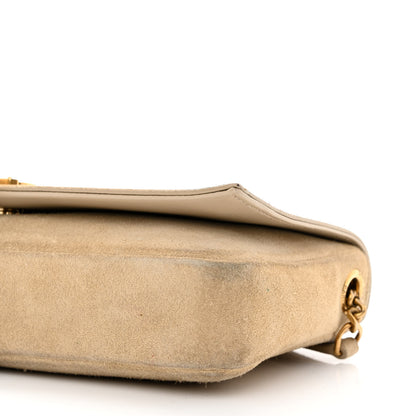 Saint Laurent Suede Monogram Tassel Kate 99 Beige 10 of 10