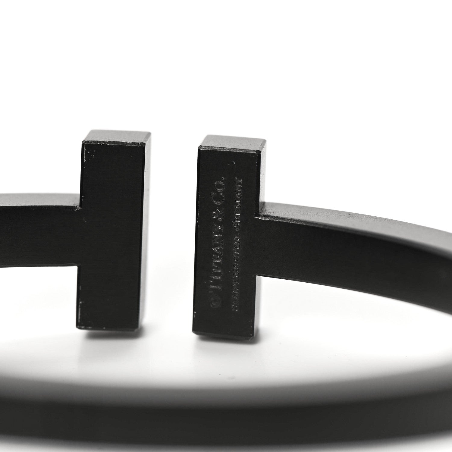 Tiffany Black-Coated Stainless Steel T Square Bracelet 4 of 6