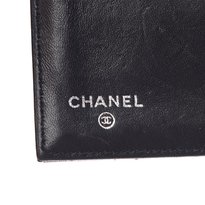 Chanel Patent Quilted Large Flap Wallet Black 6 of 9