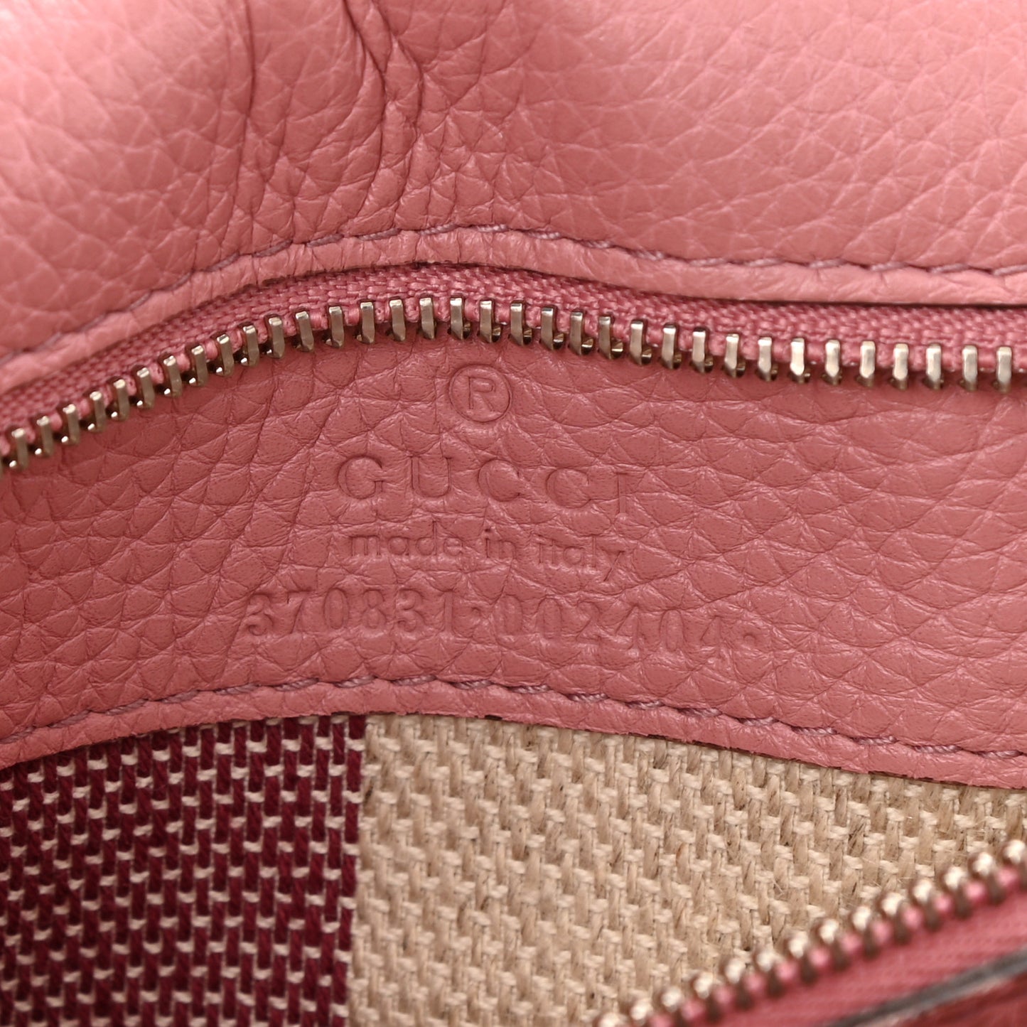 Cellarius Calfskin Small Bamboo Daily Top Handle Bag Carmine Rose