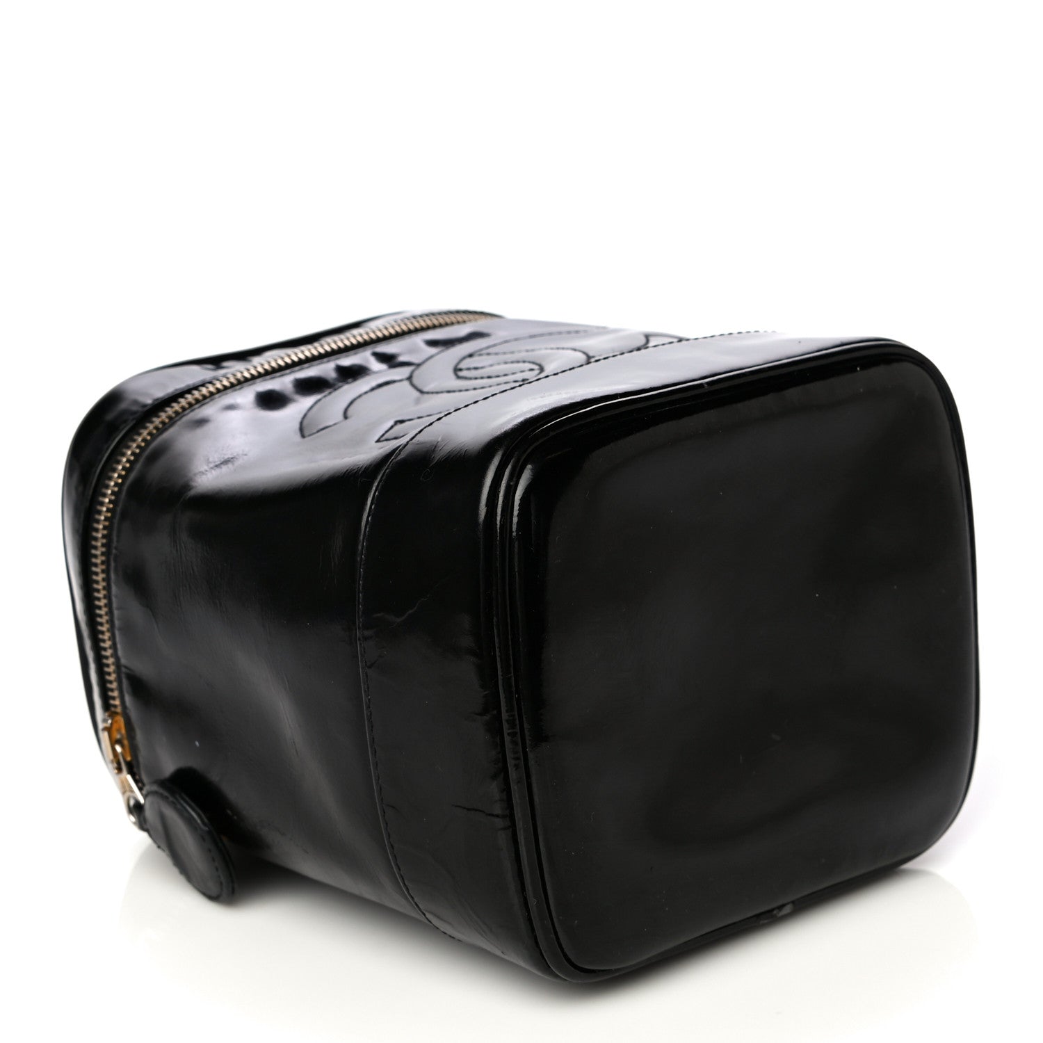 Chanel Patent Vanity Cosmetic Case Black 4 of 24
