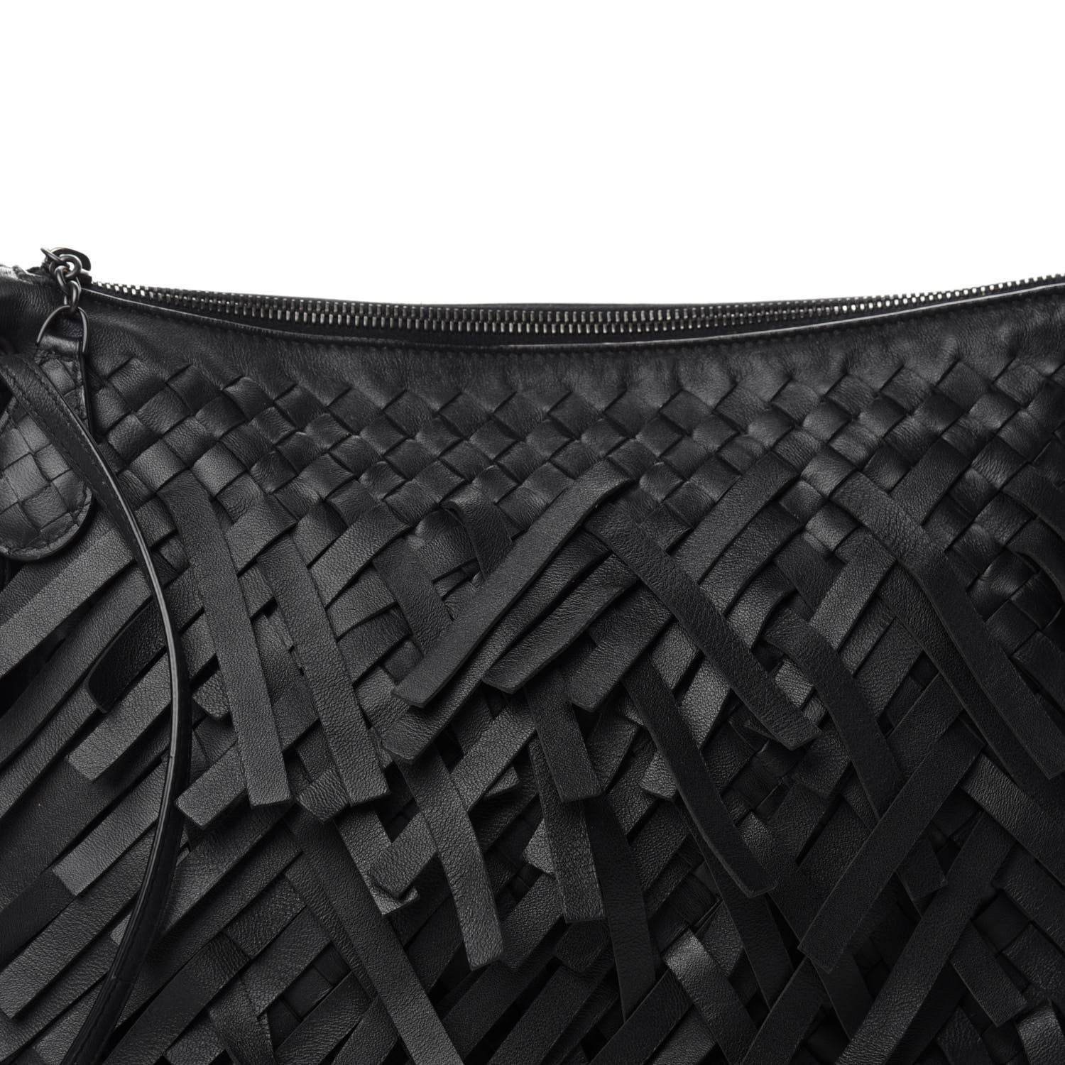 Bottega Veneta Nappa Intrecciato Palio Fringe Messenger Black 11 of 11