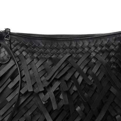 Bottega Veneta Nappa Intrecciato Palio Fringe Messenger Black 11 of 11