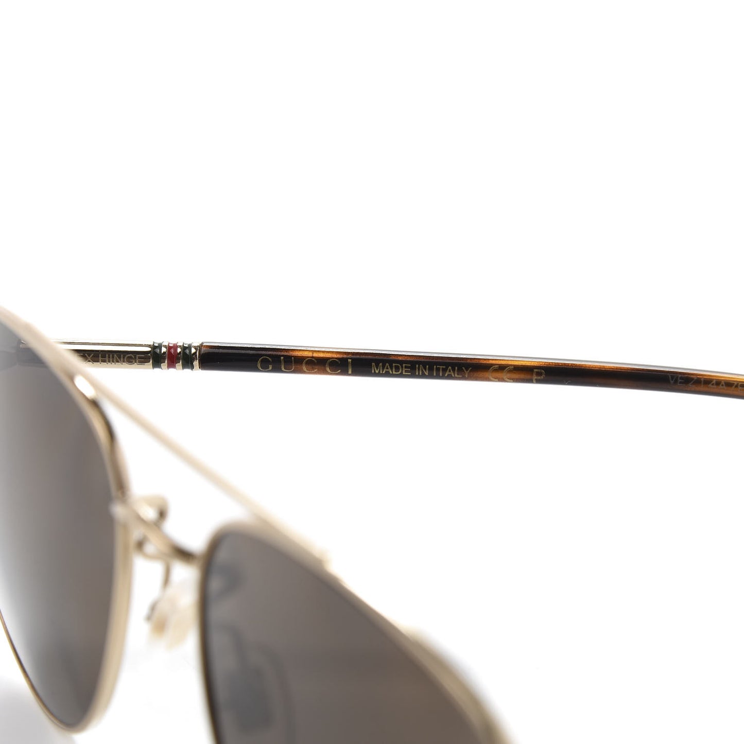 Metal Aviator Sunglasses GG0388S Gold