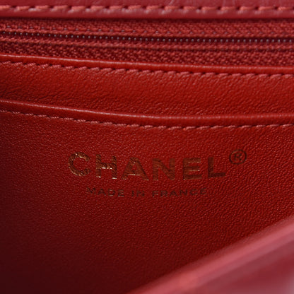 Chanel Aged Calfskin Quilted 2.55 Reissue Mini Flap Red 5 of 11