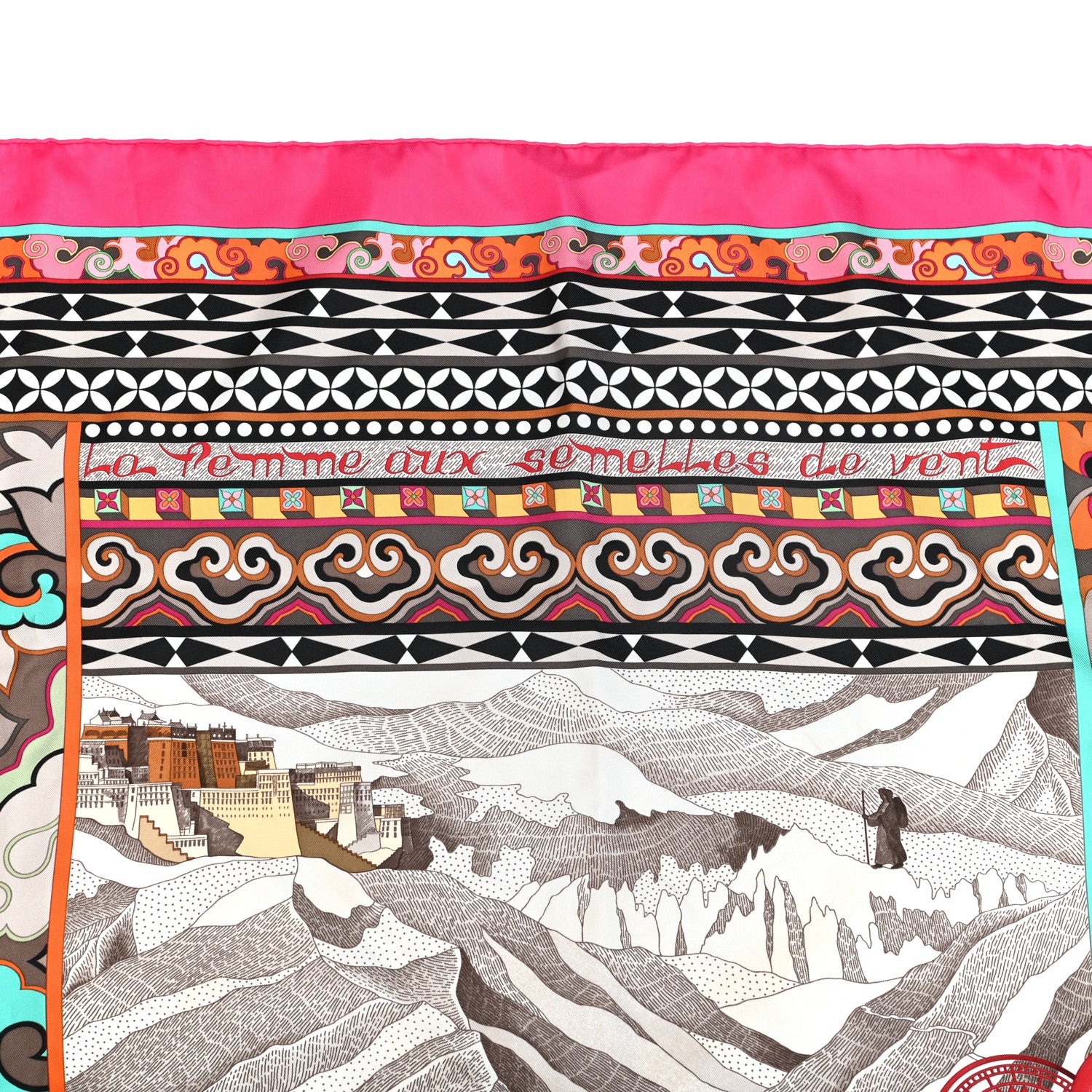 Hermes Silk La Femme Aux Semelles De Vent Scarf 90 5 of 5