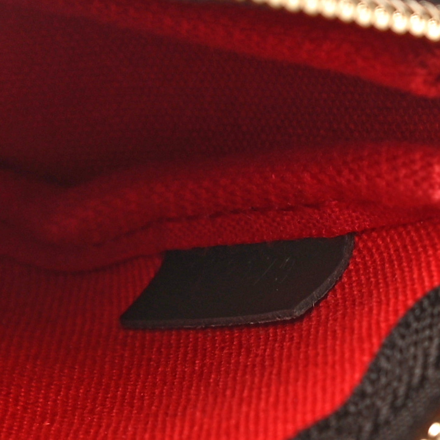 Damier Ebene 2019 Christmas Animation Mini Pochette Accessories Red