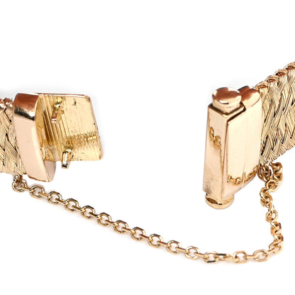 Roberto Coin 18K Yellow Gold Diamond Wide Silk Mesh Bracelet 5 of 5